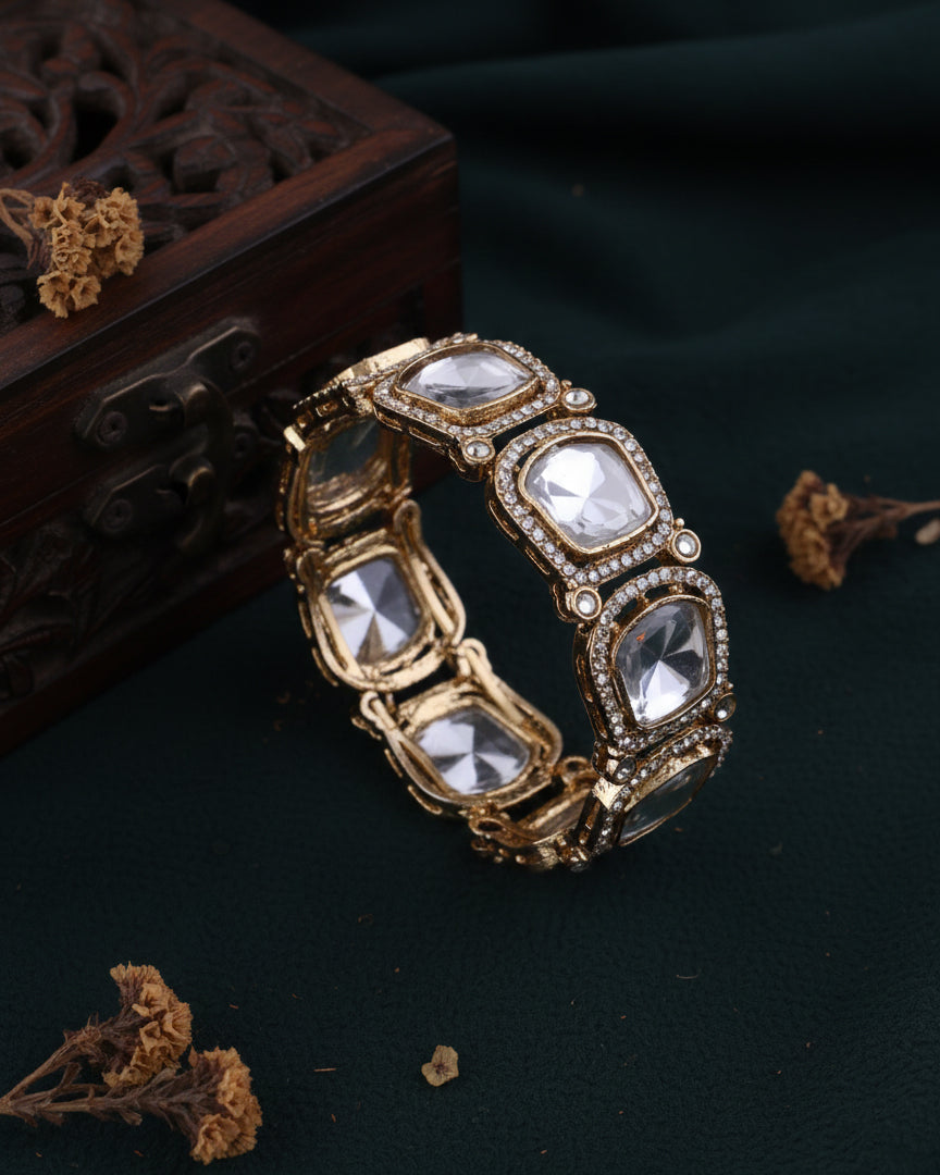 Vrindi Polki Dupe Kada - Openable