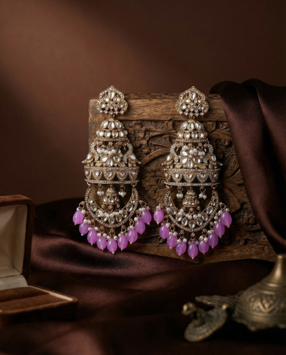 Lilac Kavleen Designer Premium Earring