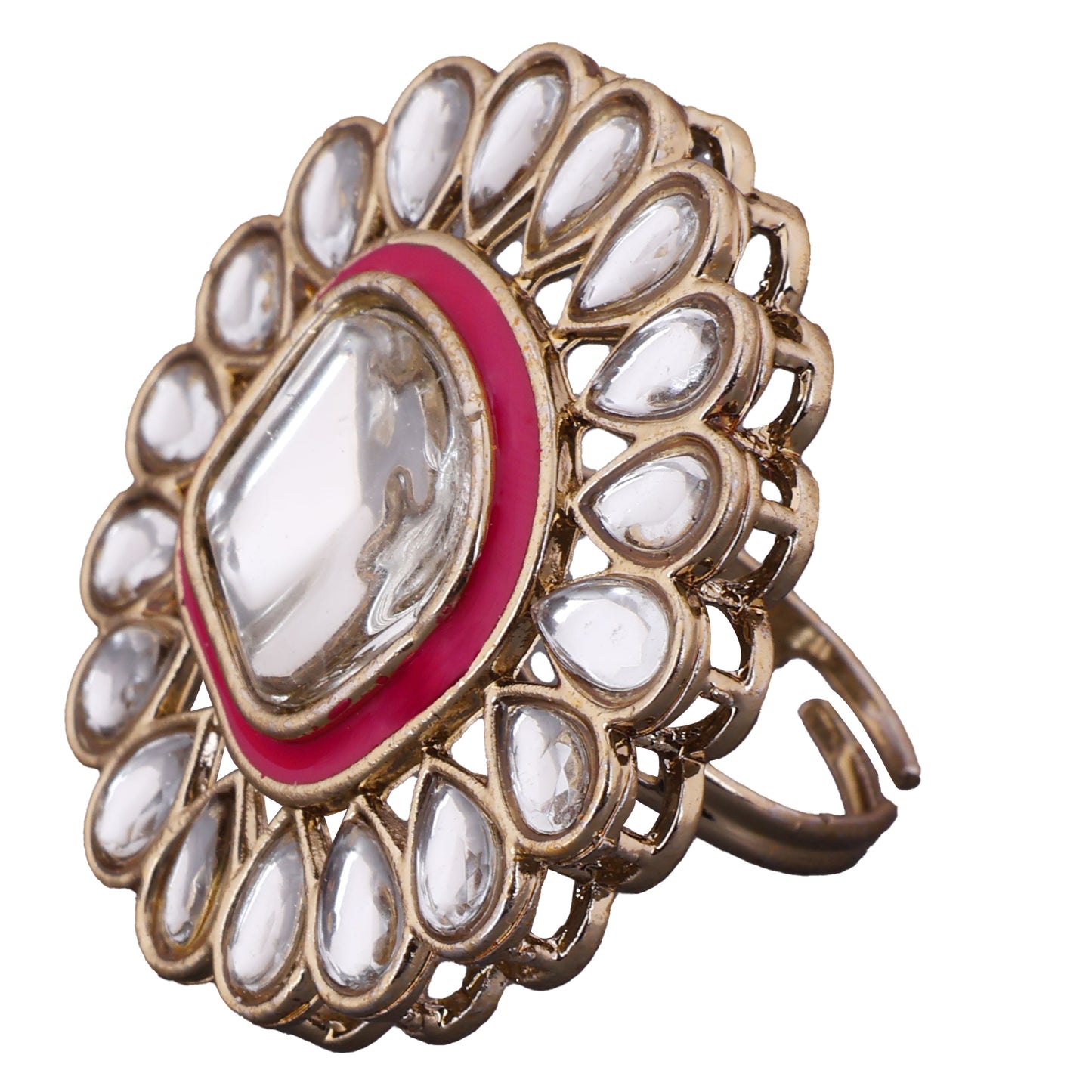 Pink Lata Ethnic Ring