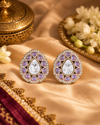 Blush Ibadat Premium Designer Zircone Earring