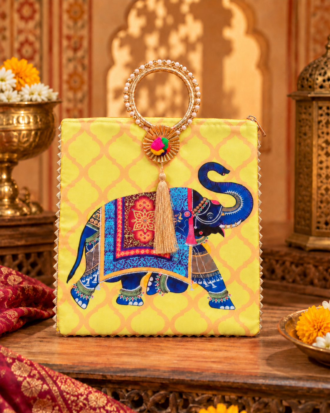 Yellow Nimisha Hamper Bag