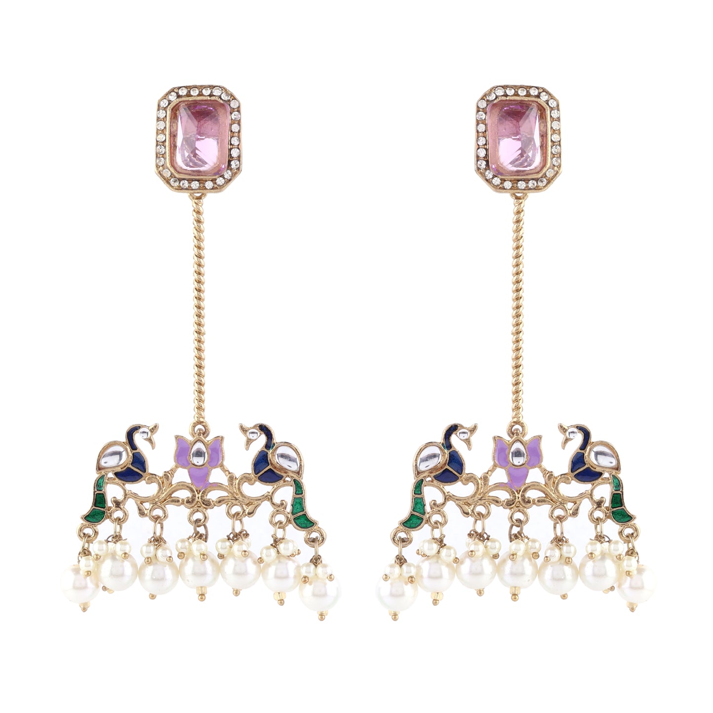 Lilac Rasleen Designer Earring