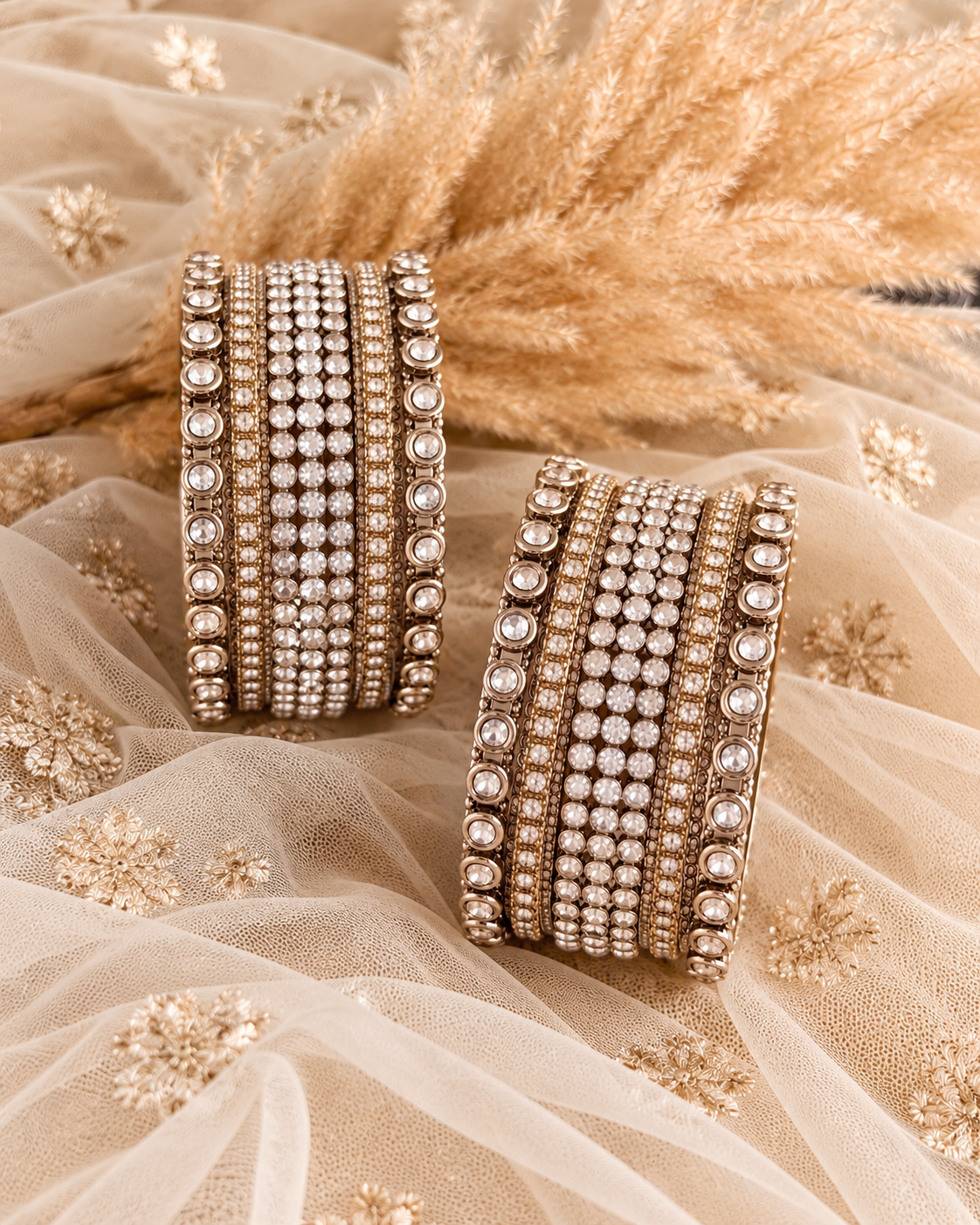 Rose Gold Ritvika Bangle Set