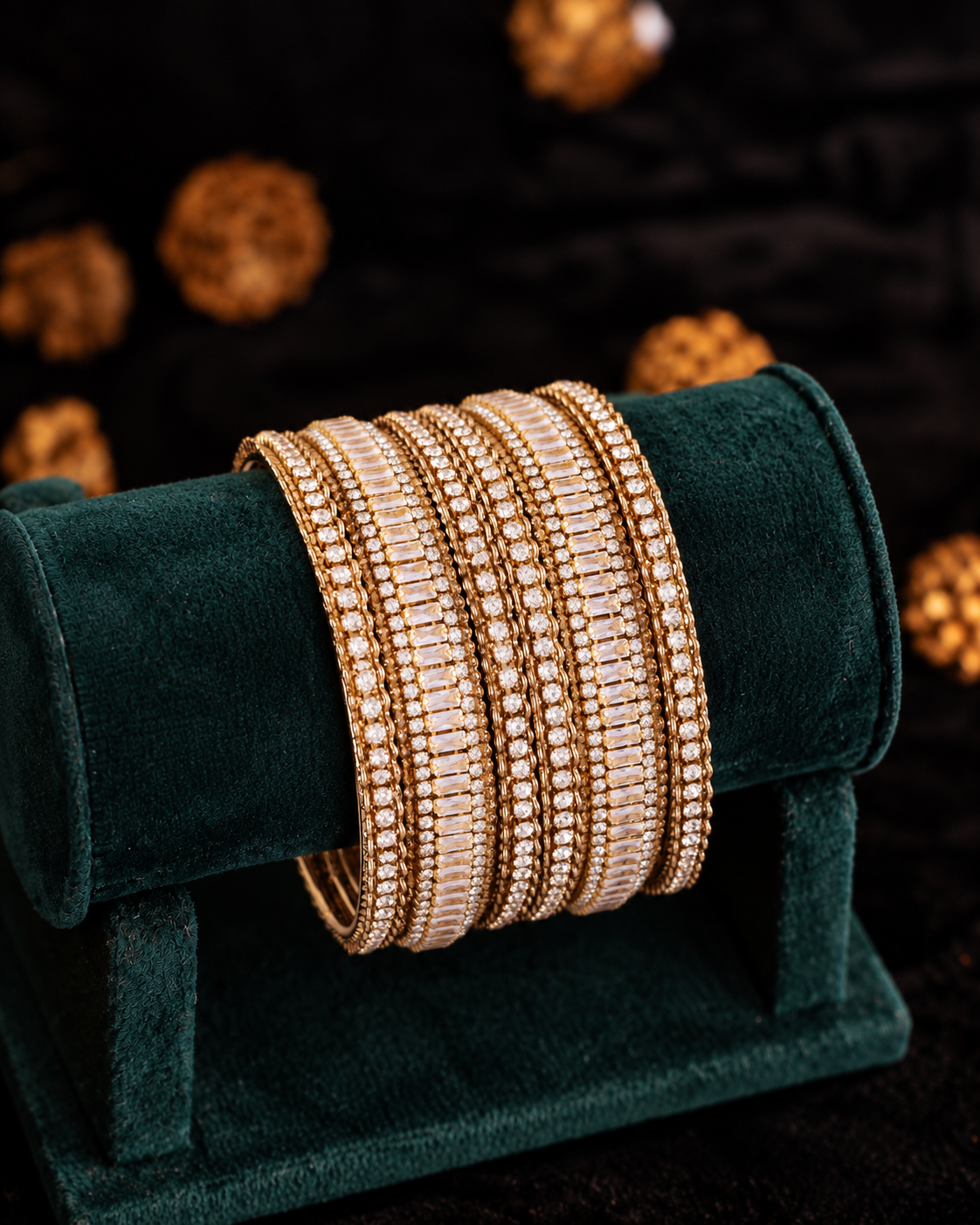 Anjum Kundan Bangle Set
