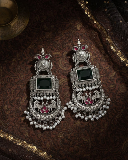 Emerald Mahika Premium Matte Chandbali