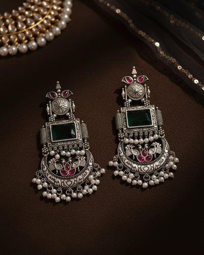 Emerald Mahika Premium Matte Chandbali