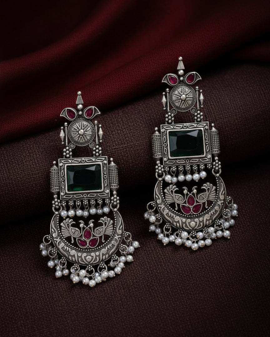 Emerald Mahika Premium Matte Chandbali
