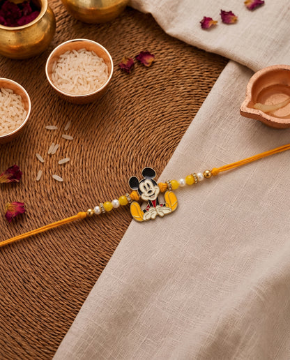 Mickey Mouse Rakhi for Brother | Tilak Set Included