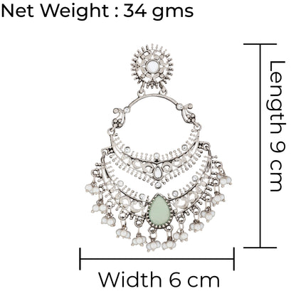 Mint Green Vahini Boho Earring