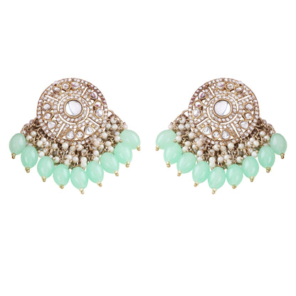 Mint Green Malti Earring