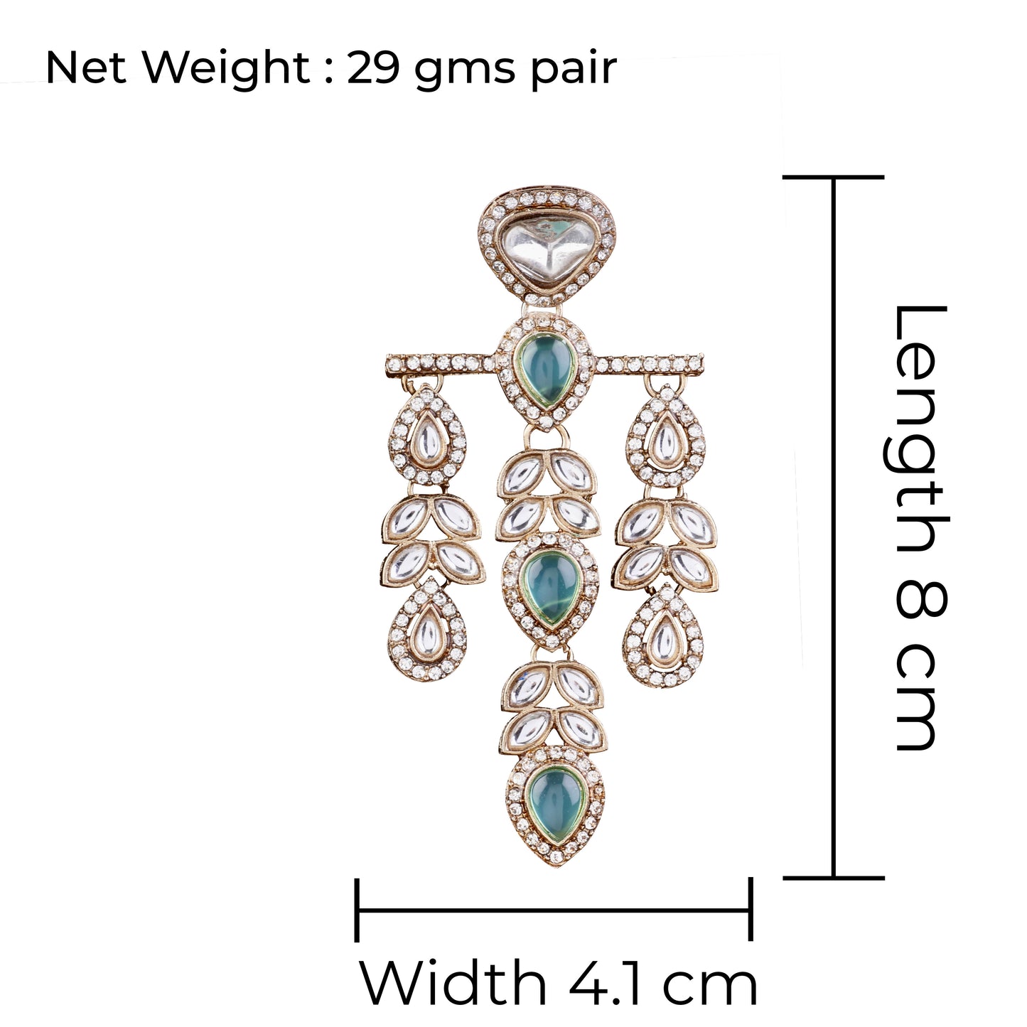 Mint Japneet Premium Designer Zircone Earring