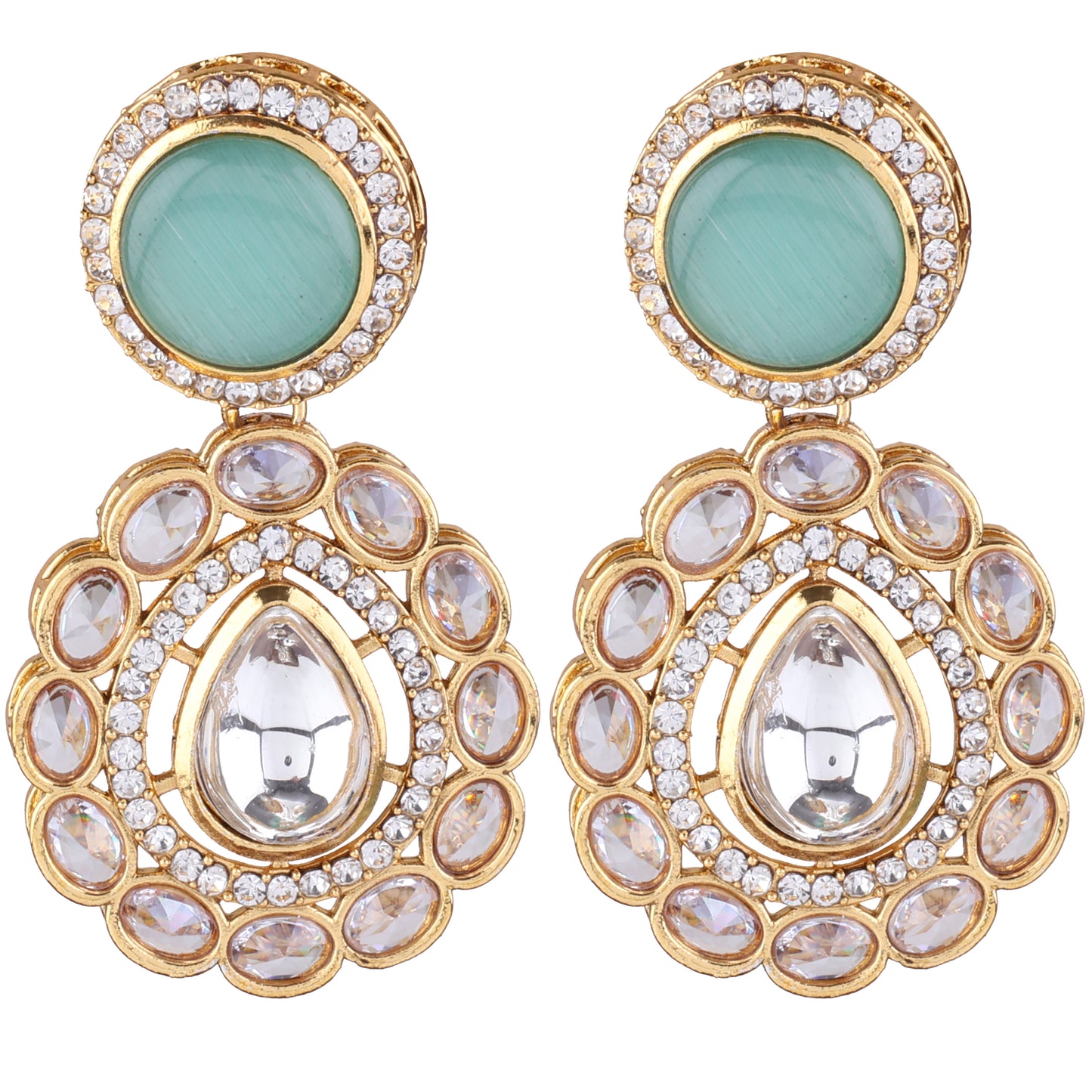 Mint Green Oshini Designer Earring