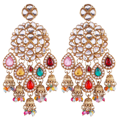 Multi Dharna Designer Earring