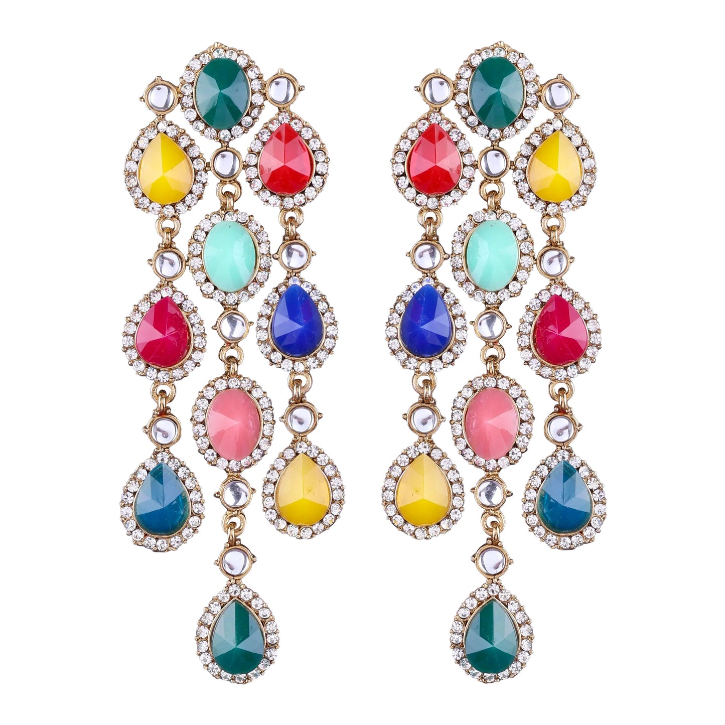 Multi Tavleen Dangler Earring