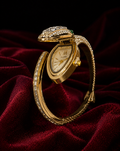 Valencia Serpenti Quartz Wrist Watch - Gold
