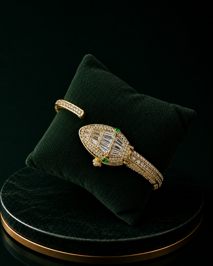 Valencia Serpenti Quartz Wrist Watch - Gold