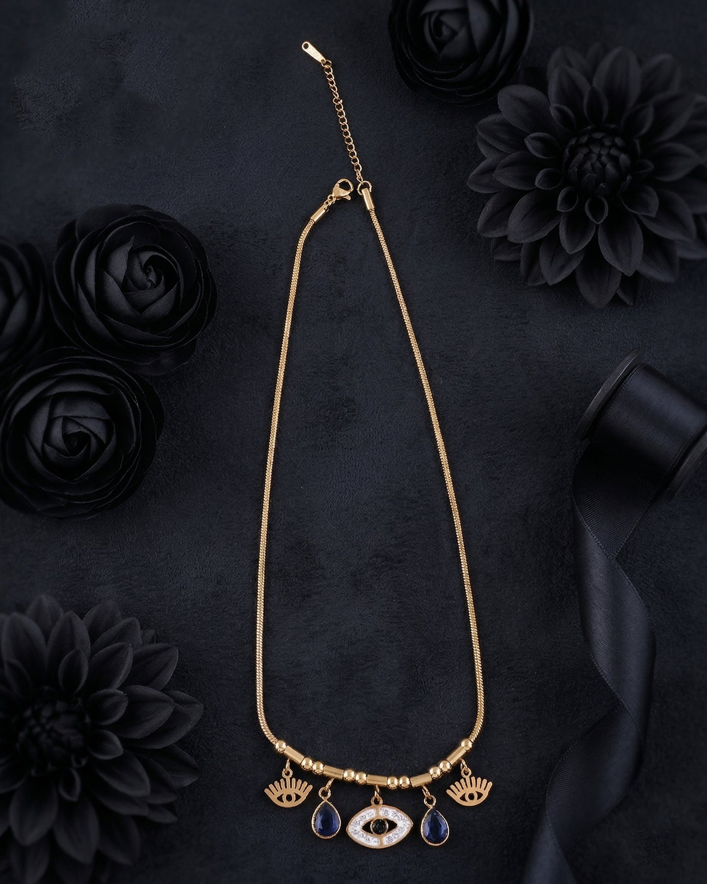 Calista Evil Eye Voguish Pendant Necklace