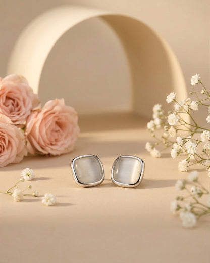 Silver Clarence Voguish Earrings