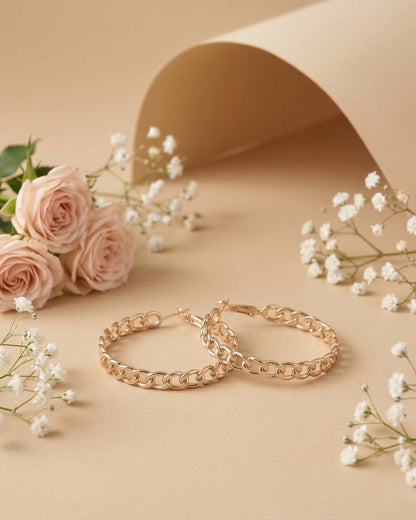 Gold Fallon Hoop Earrings