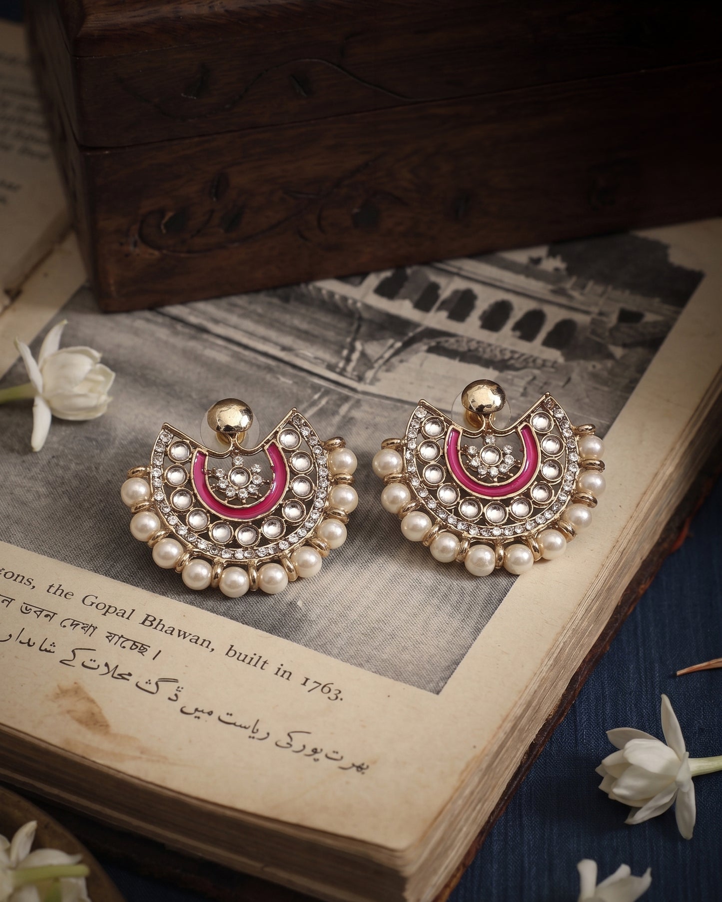 Pink Nida Stud