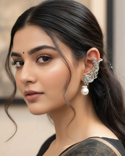 Ojashvini Designer Earring Brass Lookalike