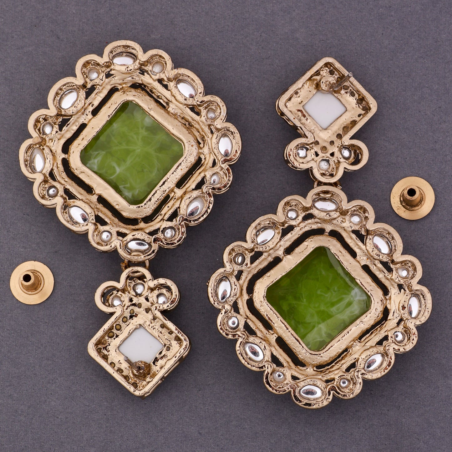 Olive Green Raashi Zircon Earring