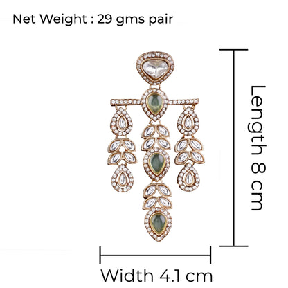 Olive Japneet Premium Designer Zircone Earring