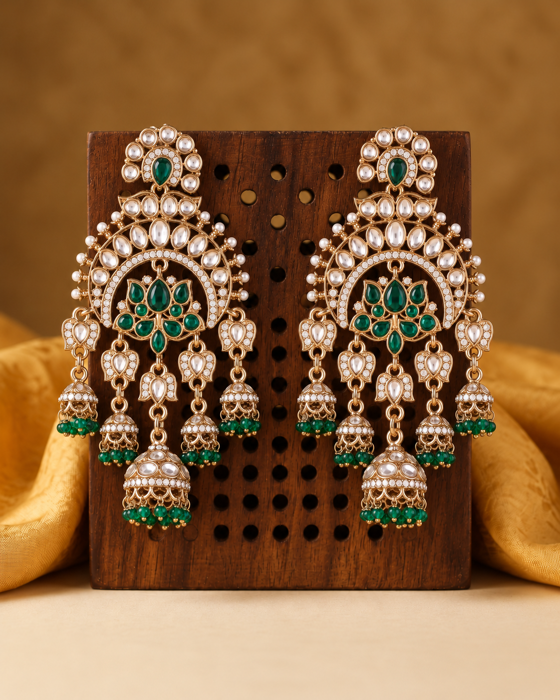 Green Hina Khan Inspired Bollywood Earring