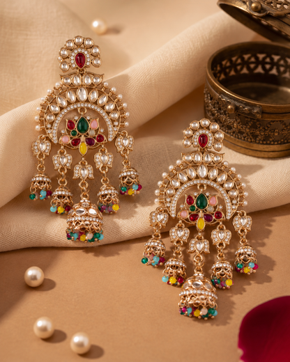 Multi Hina Khan Inspired Bollywood Earring