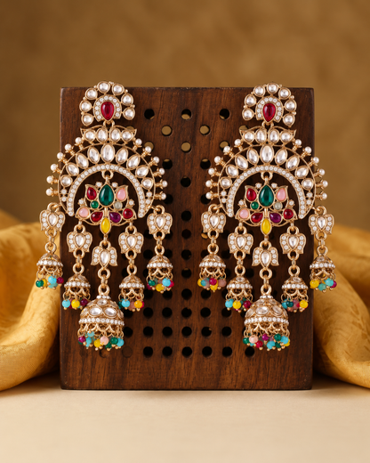 Multi Hina Khan Inspired Bollywood Earring