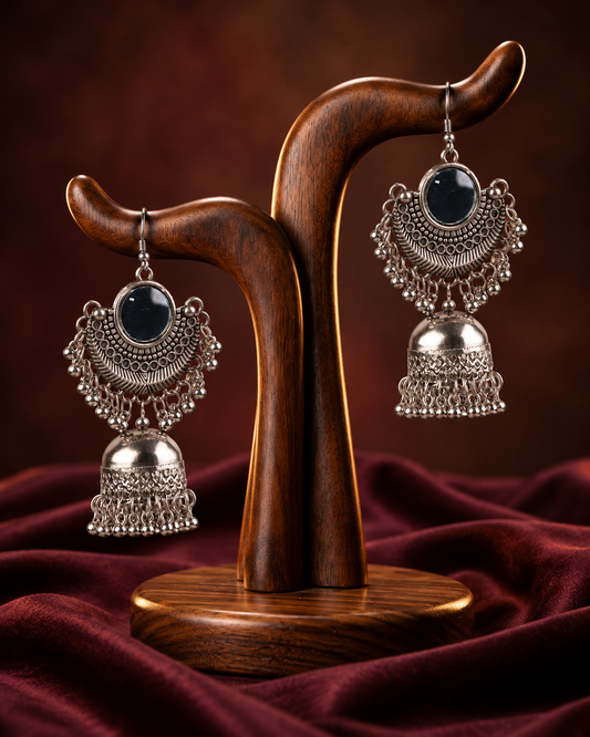 Zelvani Oxidised Earrings