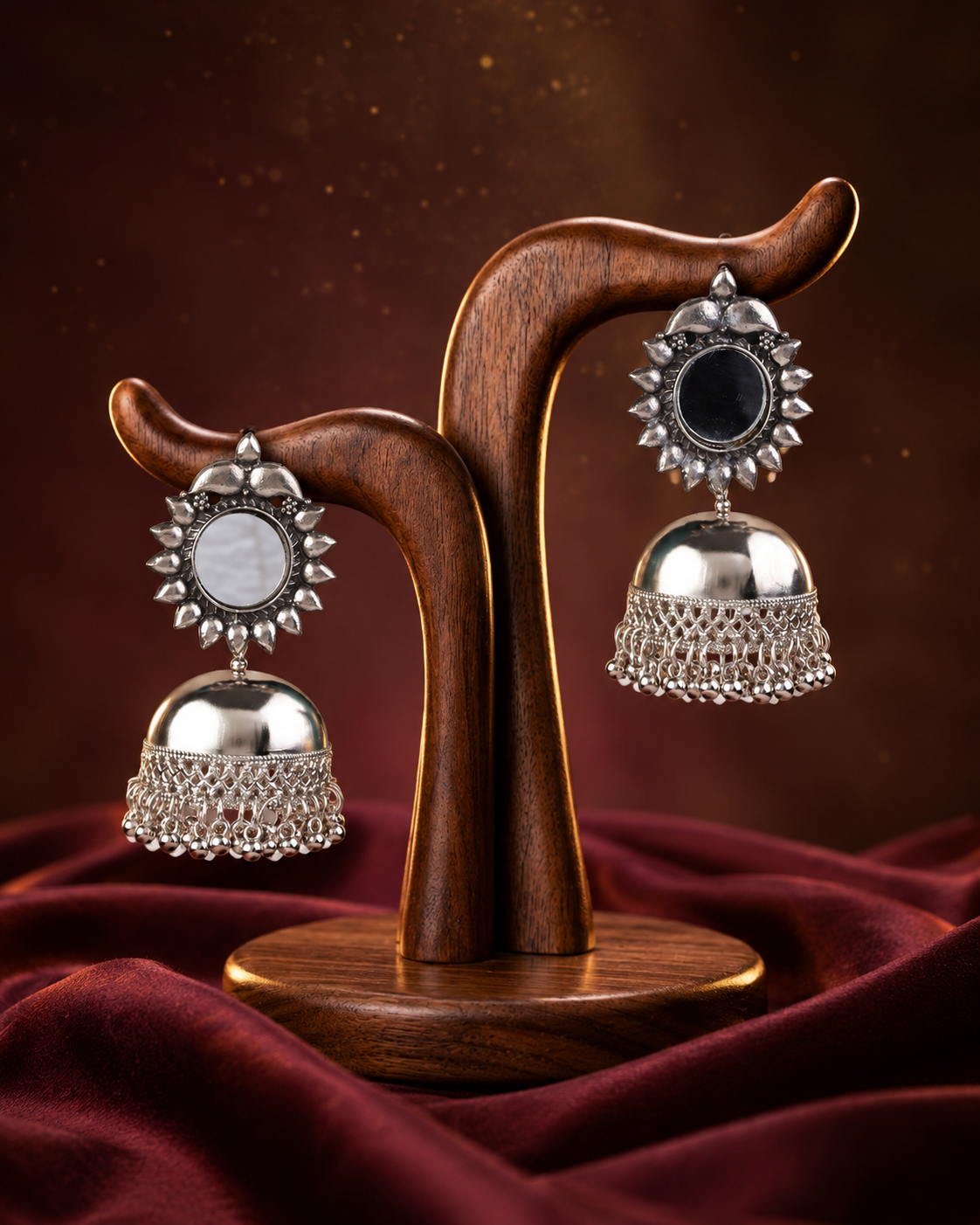 Elarika Oxidised Earrings