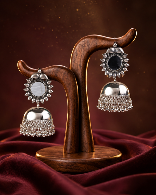 Elarika Oxidised Earrings
