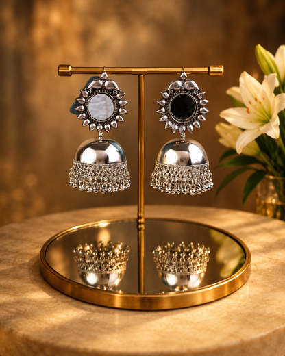 Elarika Oxidised Earrings