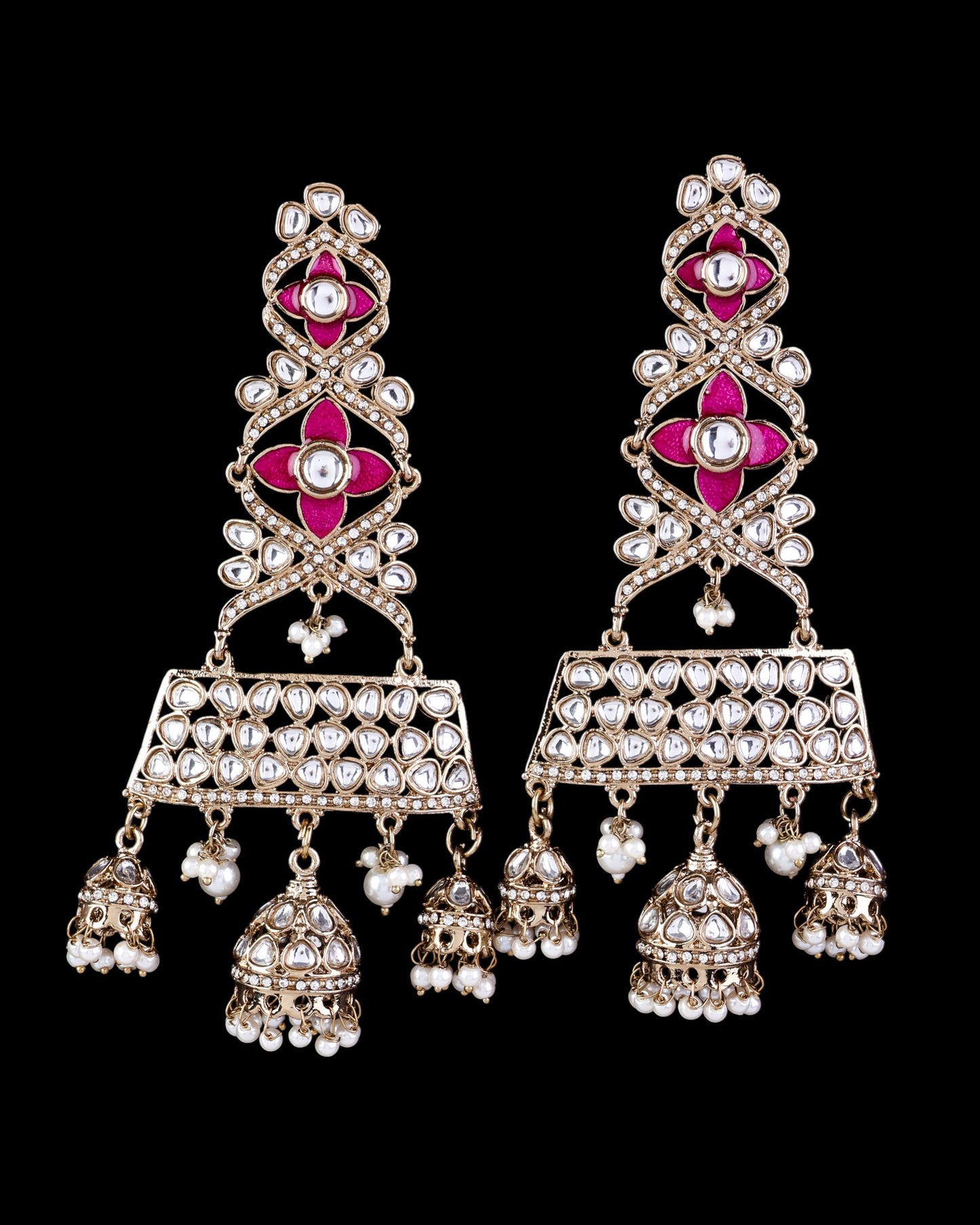 Pink Harmani Premium Designer Statement Earring