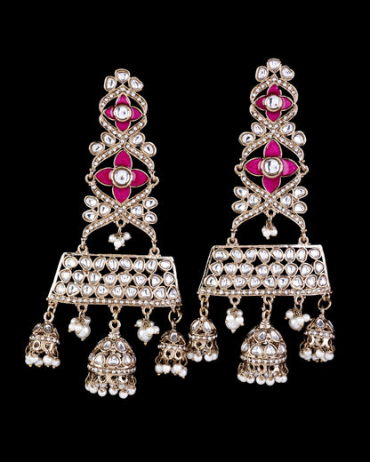 Pink Harmani Premium Designer Statement Earring
