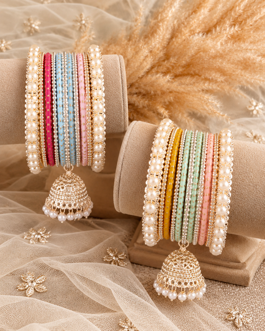Multi Mishika Bangle Set