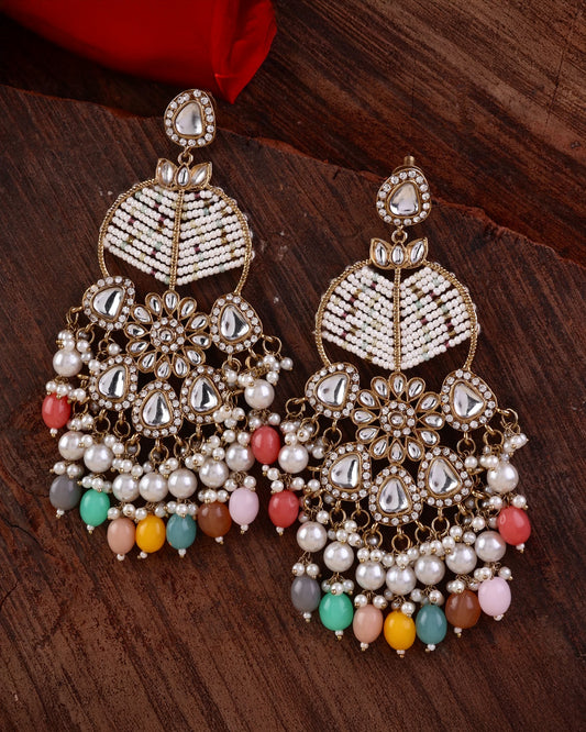 Pastel Multi Ranveer Designer Chandbali Earring