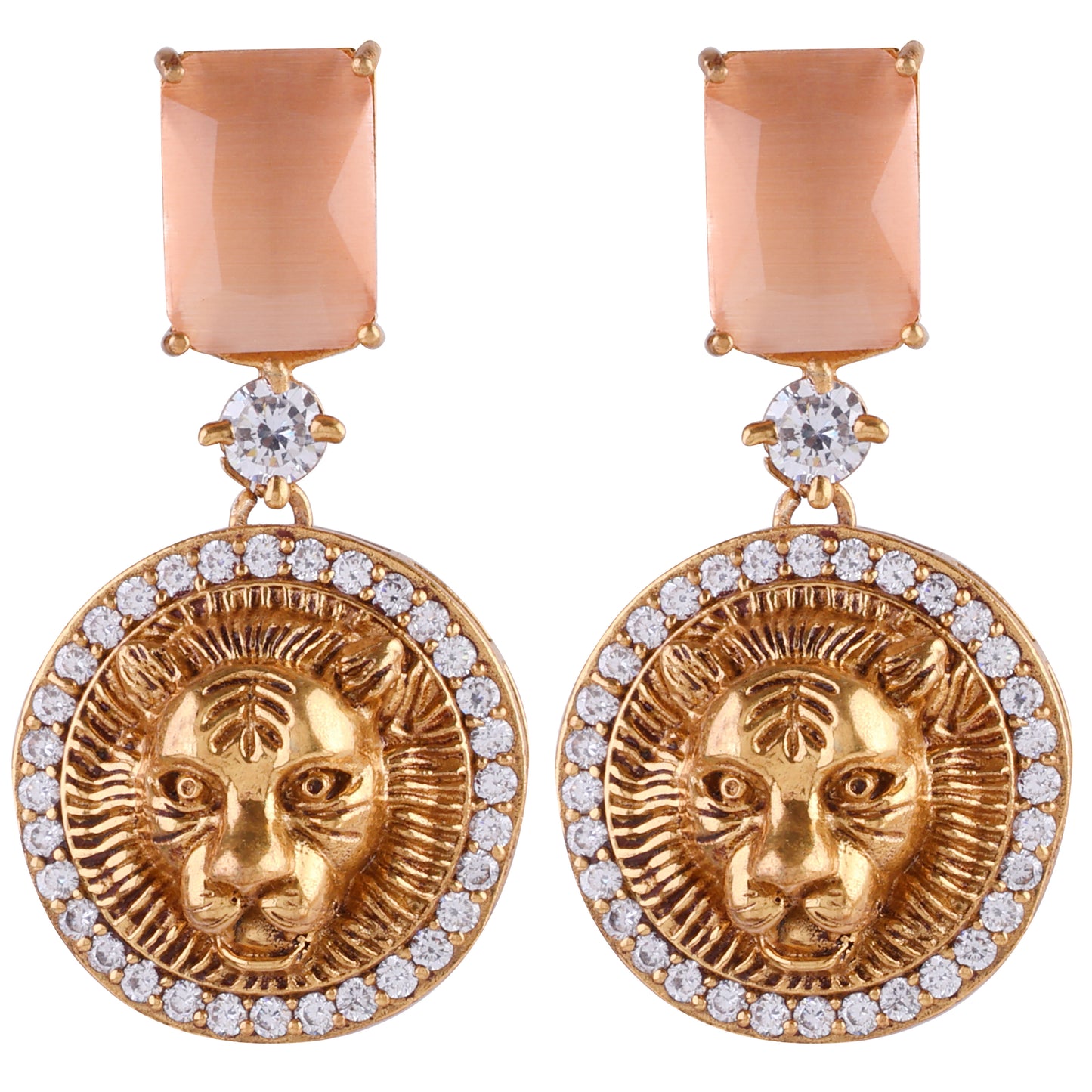 Peach Shriya Designer Earring