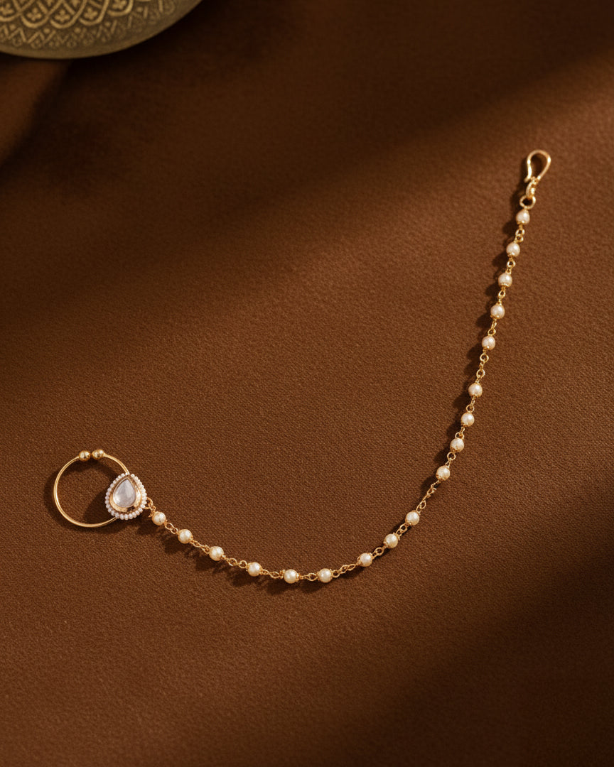 Pearl Anukrit Nath Non Pierced Nose Ring