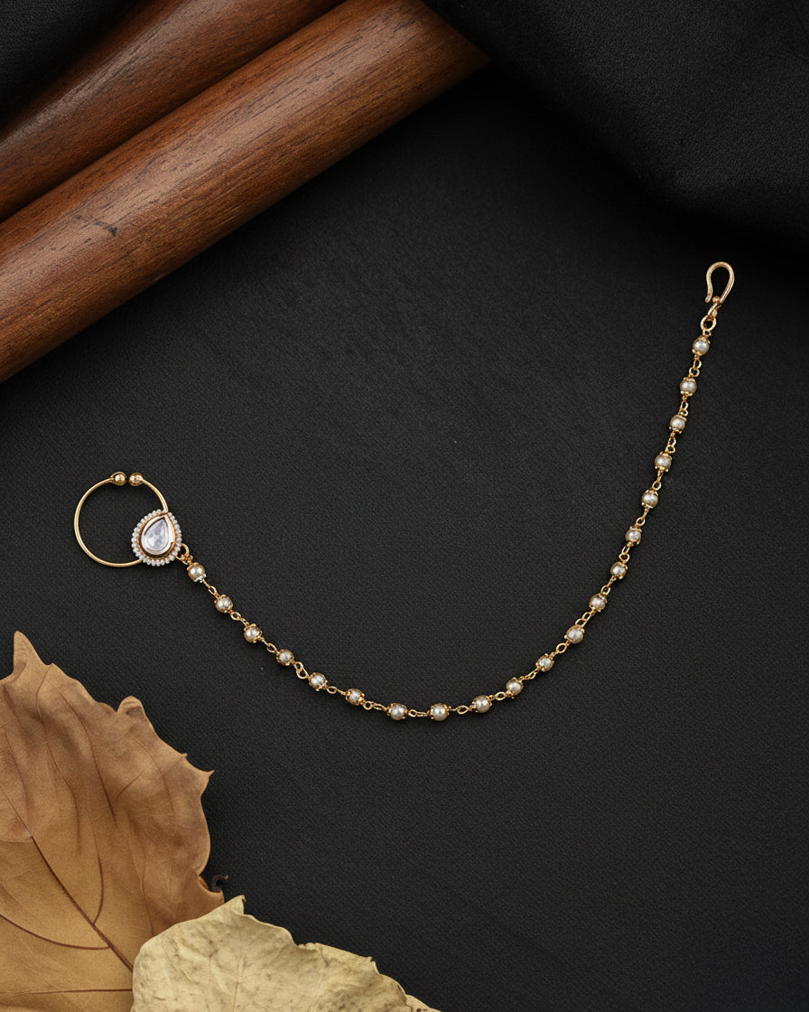 Pearl Anukrit Nath Non Pierced Nose Ring