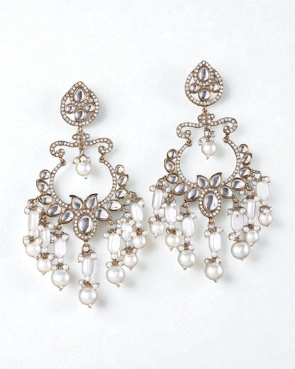 Pearl Rajveer Designer Chandbali Earring
