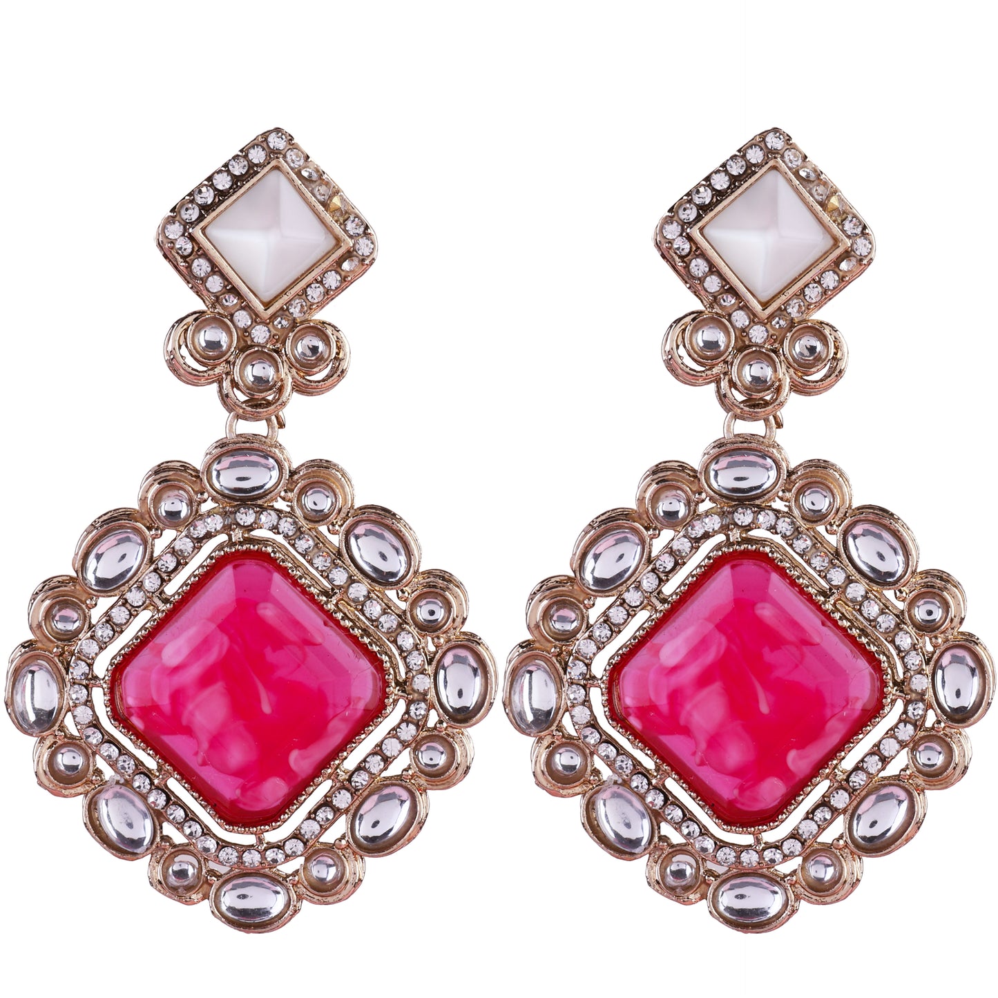 Pink Raashi Zircon Earring