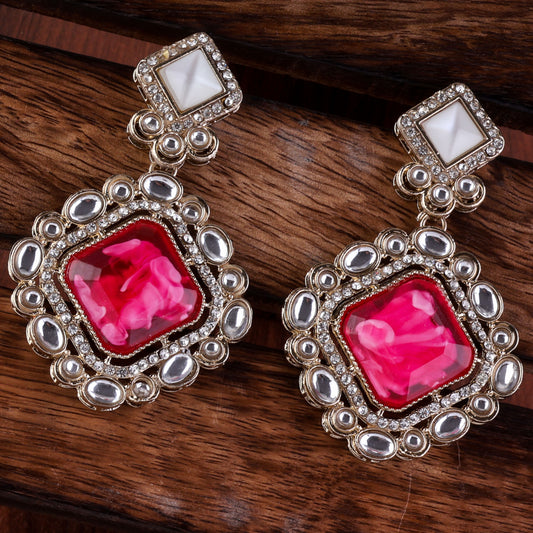 Pink Raashi Zircon Earring