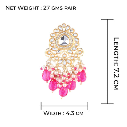 Pink Ayla Zircone Earring