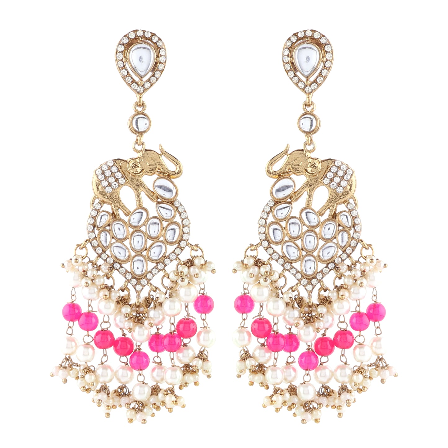 Pink Moksh Chandbali