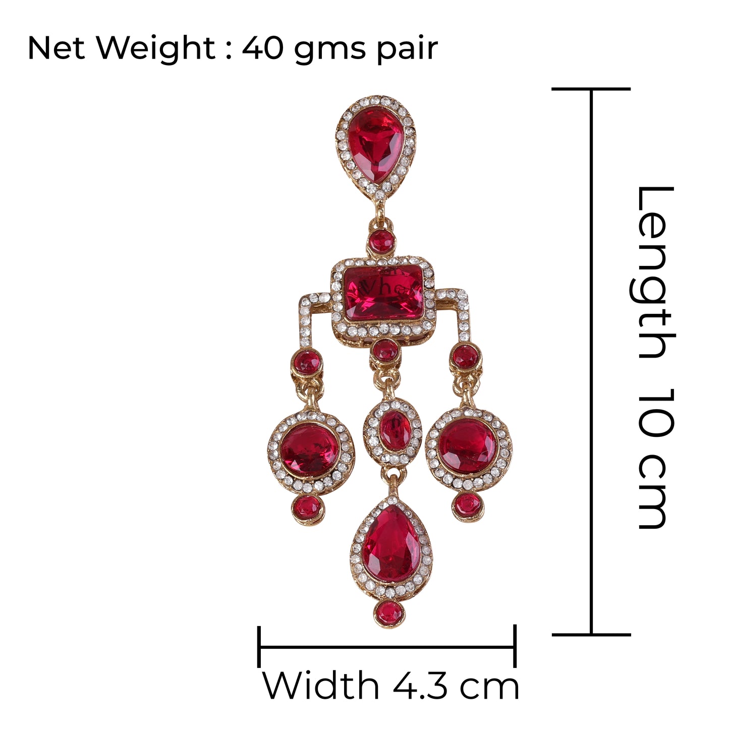 Pink Sachika Bollywood Inspired Designer Earring