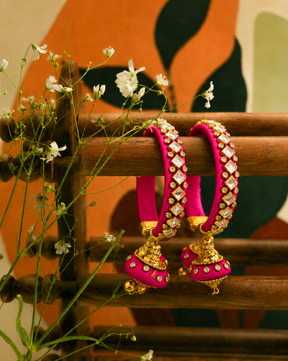 Pink Anindita Bangle Set of 2 - Openable
