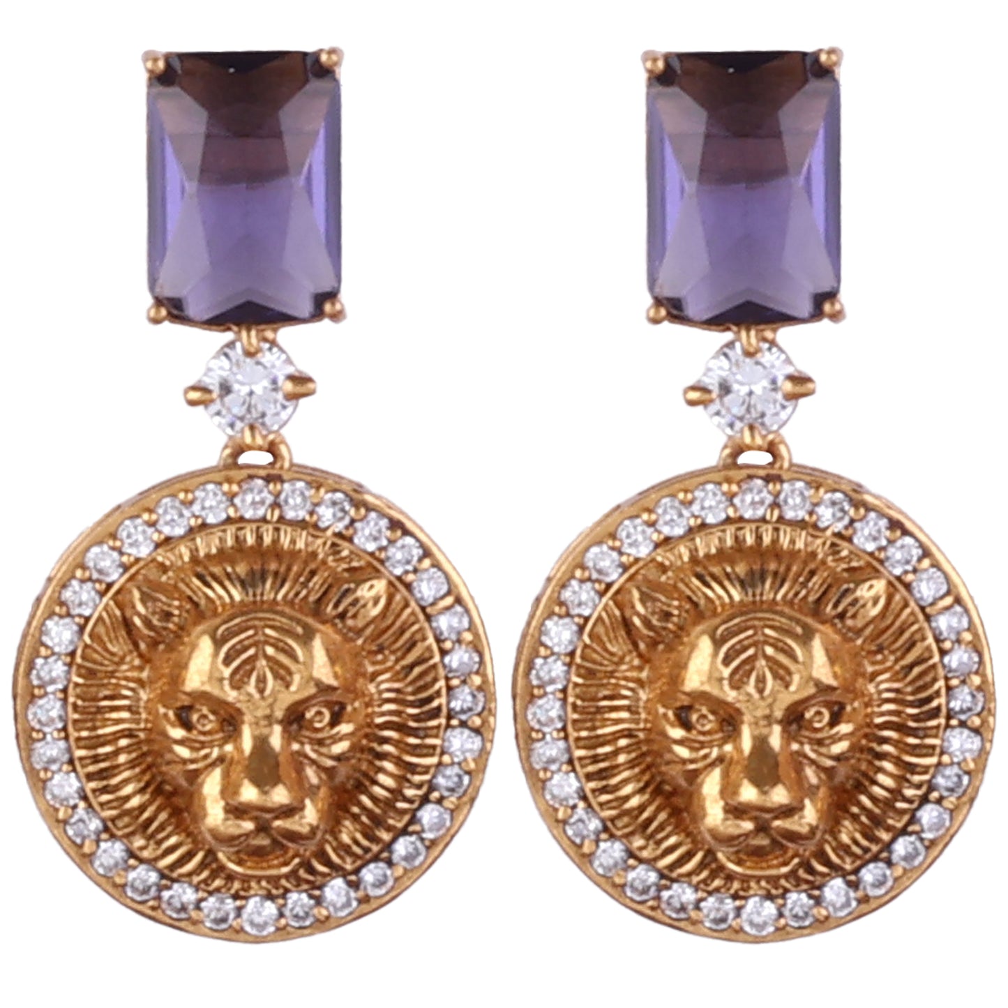 Purple Shriya Designer Earring