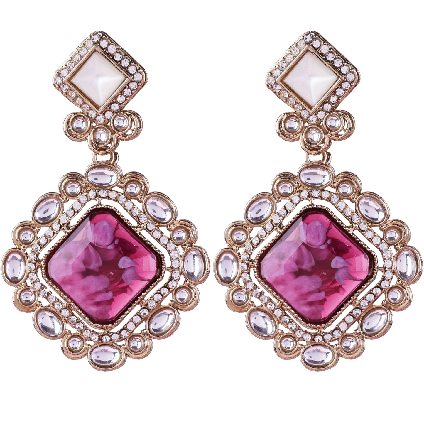 Wine Raashi Zircon Earring